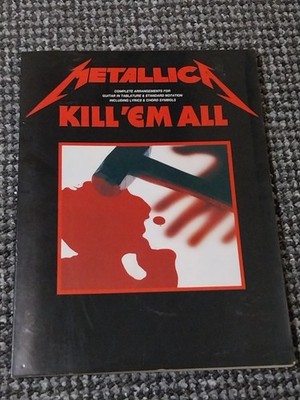 Metallica Kill Em All Tablature Lyric Book Wise 1995