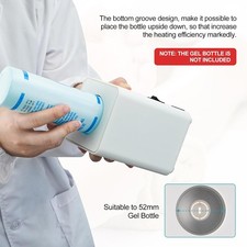 Electric 1-Bottle Gel Warmer Adjustable Temperature Inverted Gel Bottle Slot New