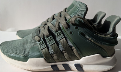 adidas EQT Support ADV Olive White Green Gray Low Top Sneakers CP9689 Men's