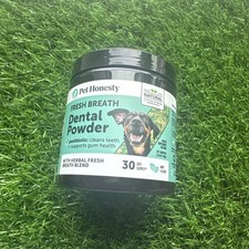 Pet Honesty Dental Powder for Dogs Scoops 30 Exp 09/2027