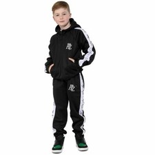 Tute Sportive Con Cappuccio A2Z Stampate Nere Per Bambini E Bambine