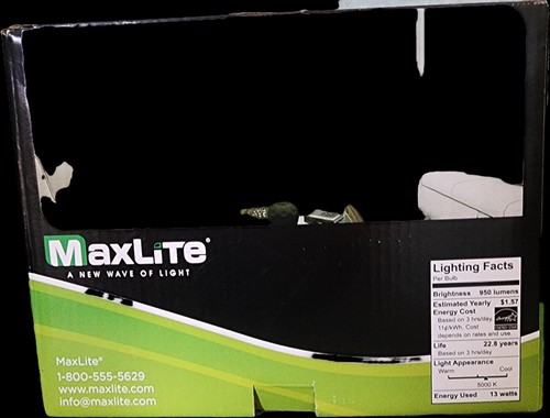 FLOODLIGHTS! FOUR 2 Packs (8 BULBS) Maxlite 90W-Bulbs PAR38 Dimmable - Picture 3 of 4