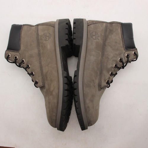 Timberland Premium Boy’s Size 6 Women’s 7.5 Boots Waterpoof Light Grey Nubuck - Picture 6 of 10