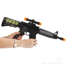 Kids Military MP5 Toy Gun Flashing Lights & Sounds Boys Girls Army Role Play Uk