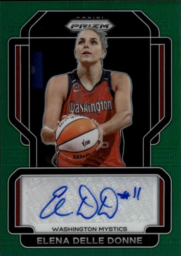 2022 Panini WNBA Prizm Signatures Prizms Green #22 Elena Delle Donne AUTO 38400