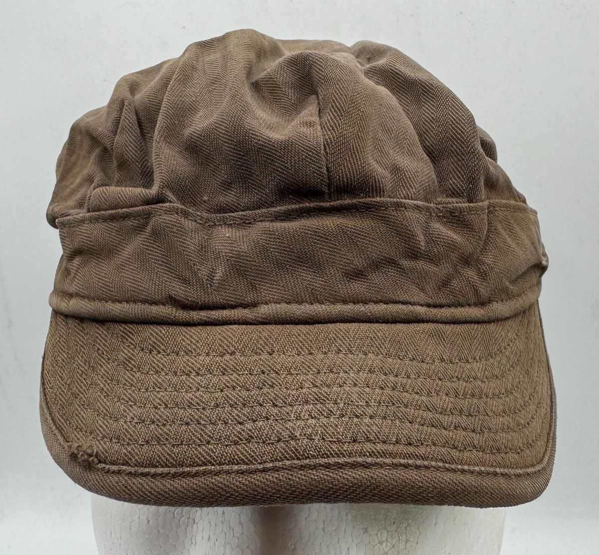 WW2 era US Army Utility Field Cap Hat HBT Herringbone Twill