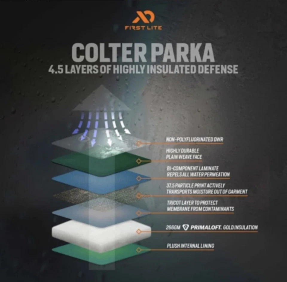 First Lite Cipher Colter Hunting Parka-XL - Image 2 of 2