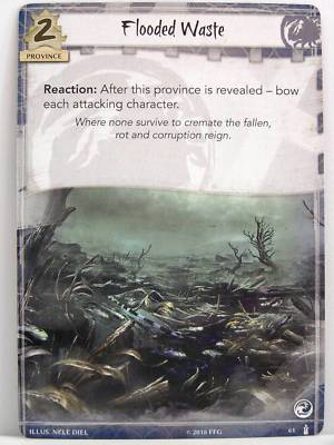 Legend of the Five Rings LCG - 1x #061 Flooded Waste - The Ebb and Flow