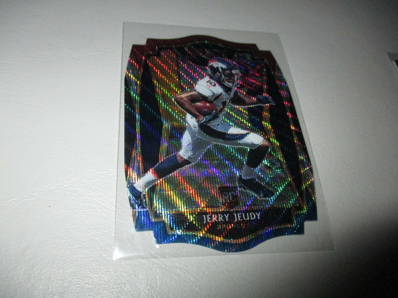 Jerry Jeudy 2020 Panini Select Premier Tri-Color Die Cut Prizm RC #156