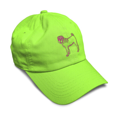 Soft Women Baseball Cap Domestic Chinese Shar-Pei Embroidery Dad Hats for Men