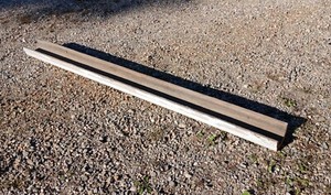 Antique Wooden Spouting Rain Gutter 67 Inches Long Primitive