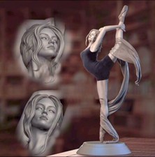 1/18 resin figure model kit Ballet Girl 3D Printing Unassembled Unpainted