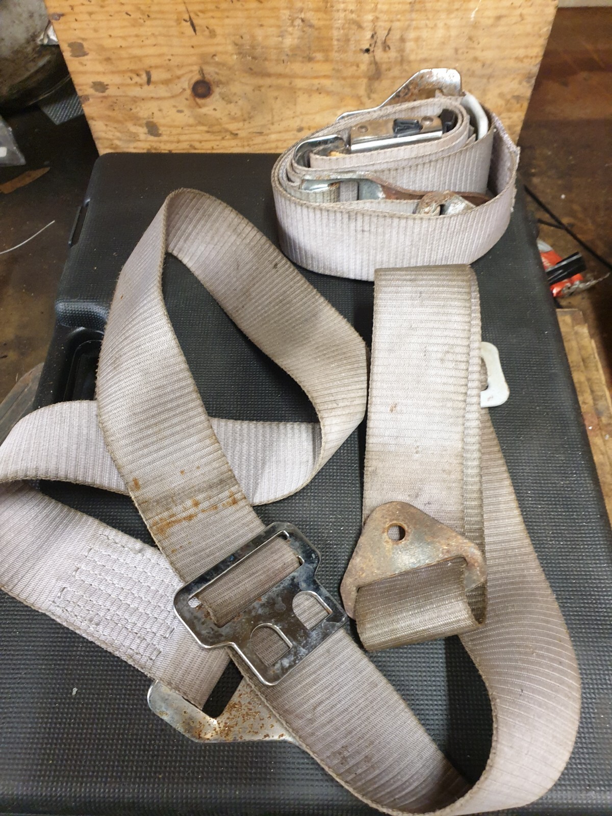 MG Mgb Britax Seatbelts Grey Early Car eBay