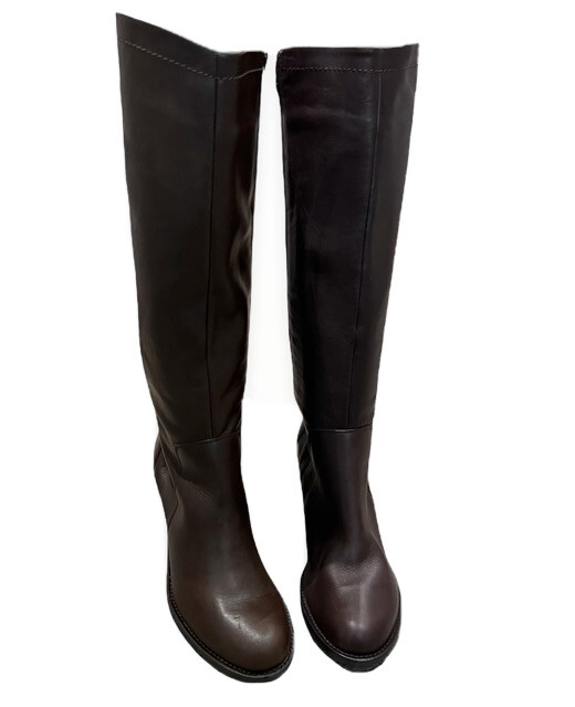 Womens Black Boots Arnaldo Toscani Ladies Luxurious Leather Knee - Main Image