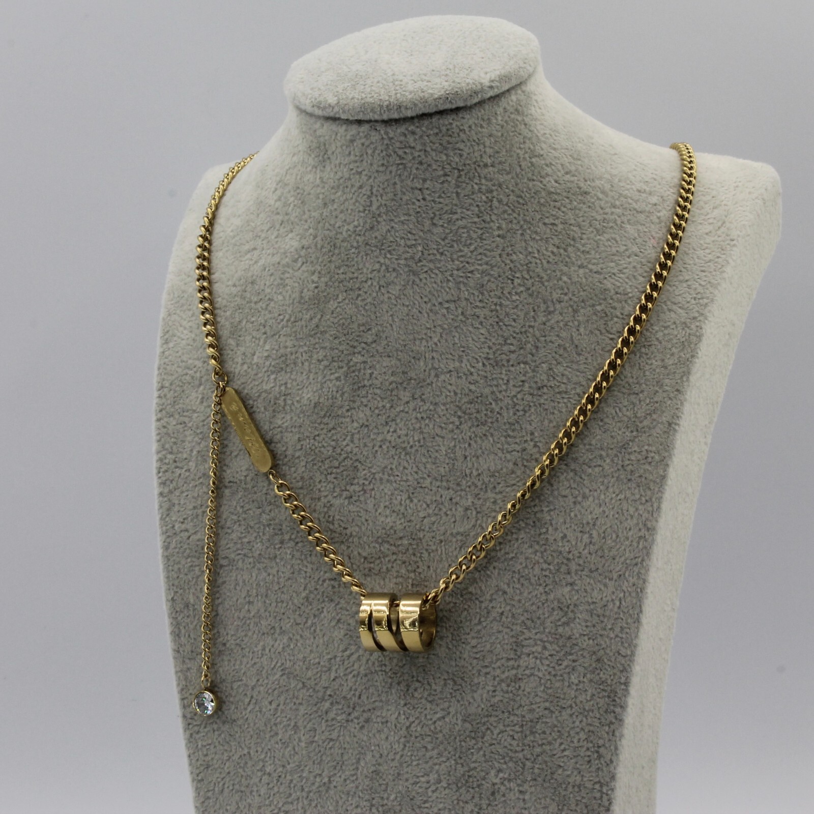 Collar Cadena Colgante Chapado en Oro 14ct Mamá Ajustable Hipoalergénico