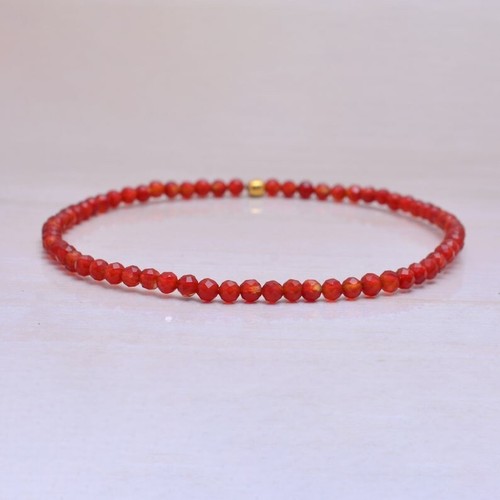 Natur Orange Karneol facettierte runde Edelstein Perlen 6-8 Zoll Armband Gesc... - Bild 7 von 12