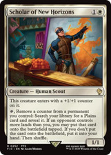 MTG magic 1x Scholar of New Horizons (M/NM) Commander Final Fantasy