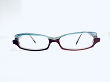 Jean Lafont Blue Brown Clear Ombre Rectangular Glasses France Katy 504 50 13 140