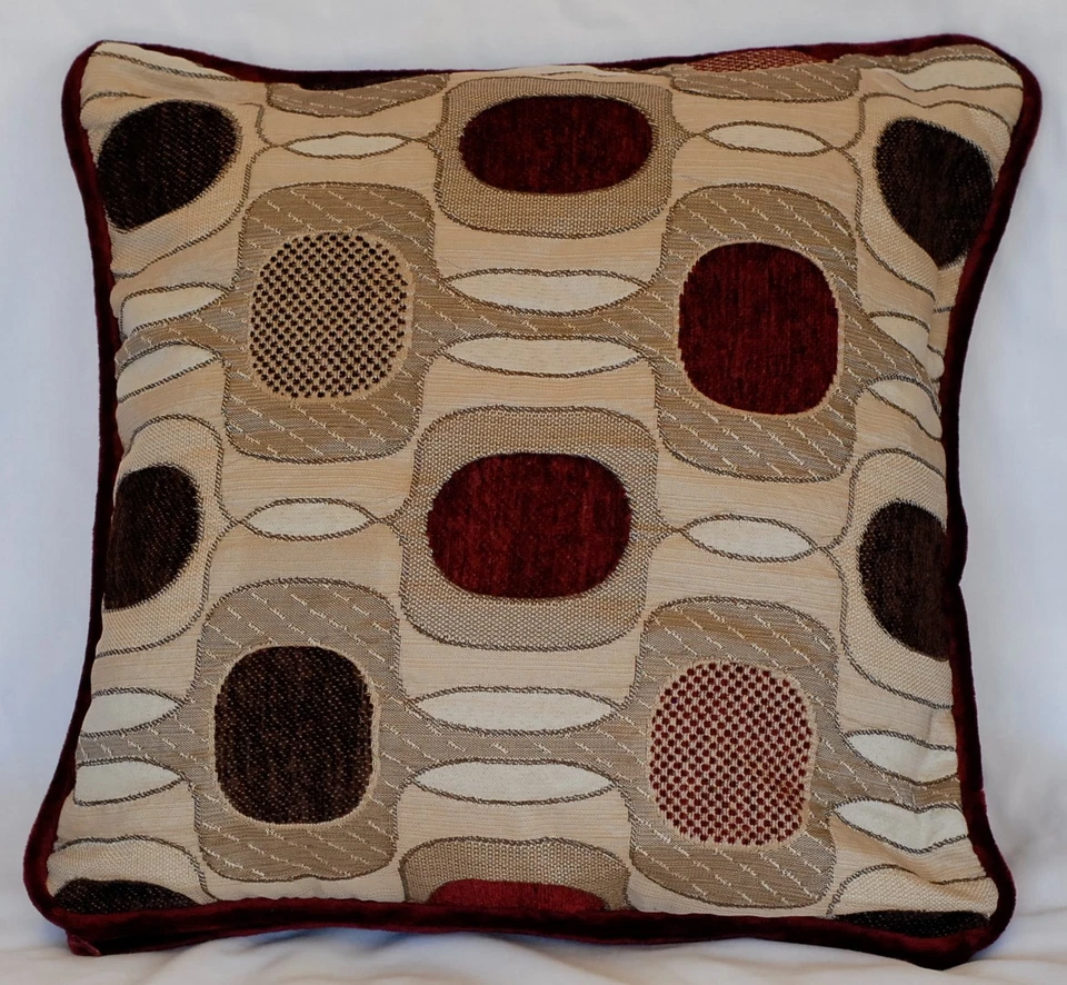 modern contemporary black tan white decorative embroidered pillows for sofa - Image 4 of 4