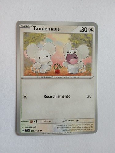 POKEMON 2023 ITA SCARLATTO & VIOLETTO TANDEMAUS n 159/198 NEW - Afbeelding 1 van 2