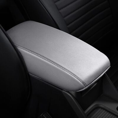 #ad Car Armrest Cover Pad For Subaru Forester 2013 2018 Center Console Lid Fuax Gray $13.99