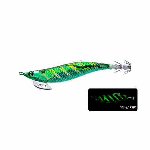 Jig DUEL EZ-Q Size 3.5 – Luminous Blue Gold Green – Pour Pêche Au Calamar, Neuf, Japon