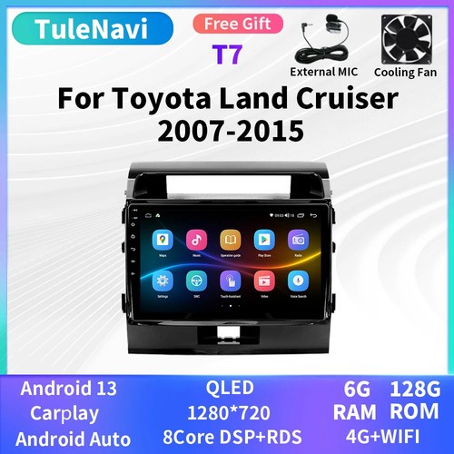 Android Car Radio CarPlay Screen For Toyota Land Cruiser 200 Multimedia Player - Picture 11 of 31