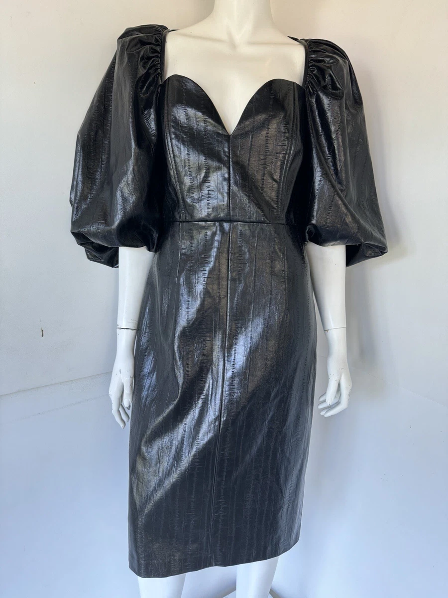 Faux Leather 3/4 Sleeve Sheath Dresses for Women for sale | eBay
