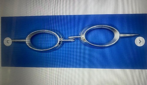 10 X 2006-09 MERCEDES W211 E CLASS FOG LAMP LIGHT CHROME COVERS MOLDINGS TRIM - Picture 3 of 3