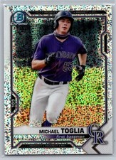 2021 Bowman Chrome #BCP-185 Michael Toglia Prospects Speckle Refractor #/299