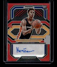 2021 Prizm Draft Picks Kessler Edwards College Penmanship Prizms Red #/199