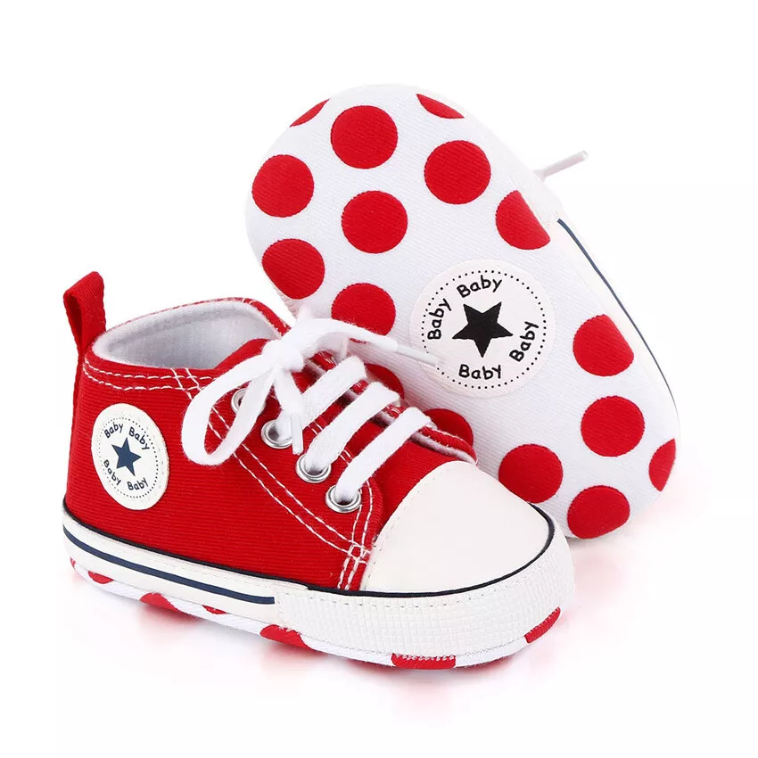 Newborn Pram Shoes Infant Sneakers Toddler PreWalker Trainers 0 18