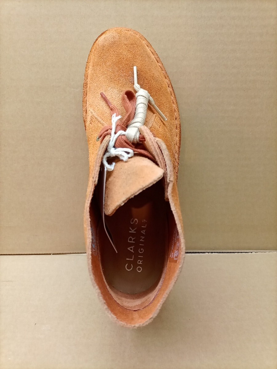 Clarks Desert Boot Mens- Ginger Suede- Us Sz 7 W- 54730 | eBay