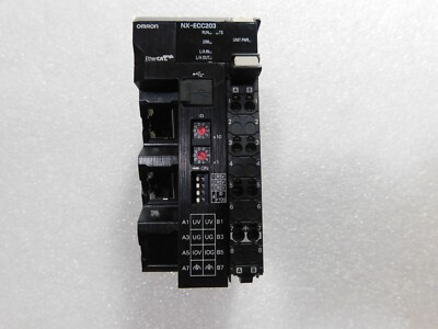 OMRON NX-ECC203 ETHERCAT 2 PORT COMMUNICATIONS COUPLER REMOTE I/O V1.5