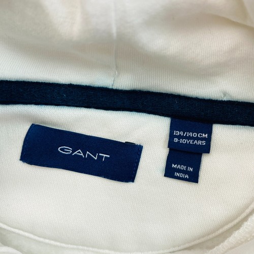 GANT Blanco Navegación Crest Cultivo Sudadera Suéter Talla 9-10 Años 134/140 CM - Imagen 4 de 11
