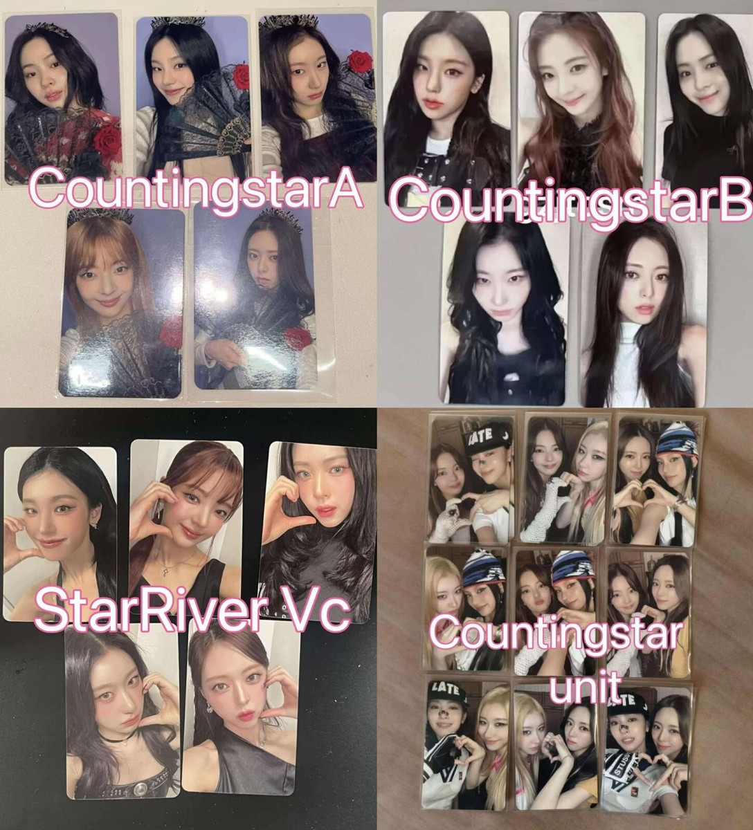 ITZY OFFICIAL GOLD ALBUM STAR RIVER COUNTING STAR UNIT VC POB