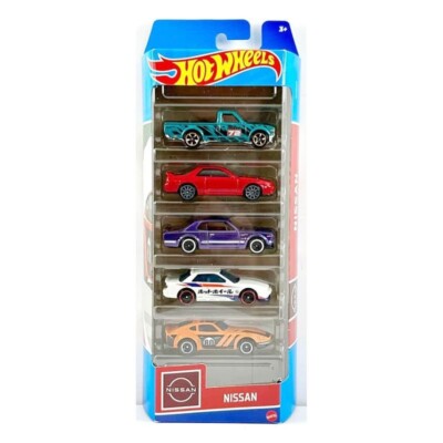 Hot Wheels | Nissan 5 Pack (2023) 1:64 Diecast JDM Cars HLY73