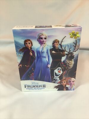 DISNEY FROZEN II 3D Puzzle PRIME 3D PUZZLE 500PCS NEW 24 X 18 INCHES