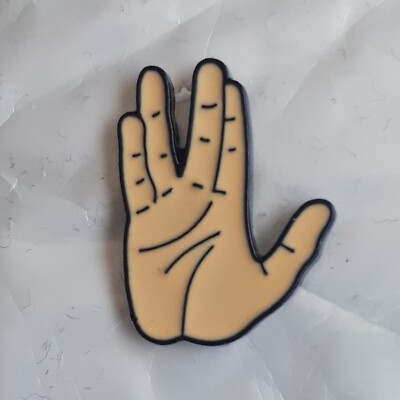 STAR TREK Pin Anstecker  VULKANIER GRUSS MISTER SPOCK LIVE LONG AND PROSPER