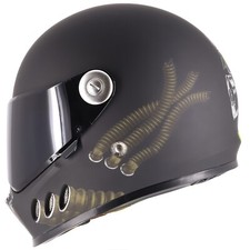 Broken Head Gasman Motorradhelm + Schwarzes V...