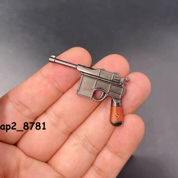 1/6 Scale 1.77'' Metal Mauser Pistol Model for 12