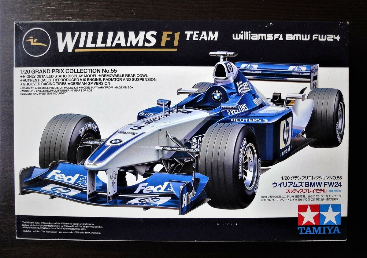 【希少・完成品】タミヤ 1/20 ウィリアムズBMW FW24 2002日本GP TAMIYA 21005 1/20 Scale Williams F1 BMW FW24 Japan GP 2002