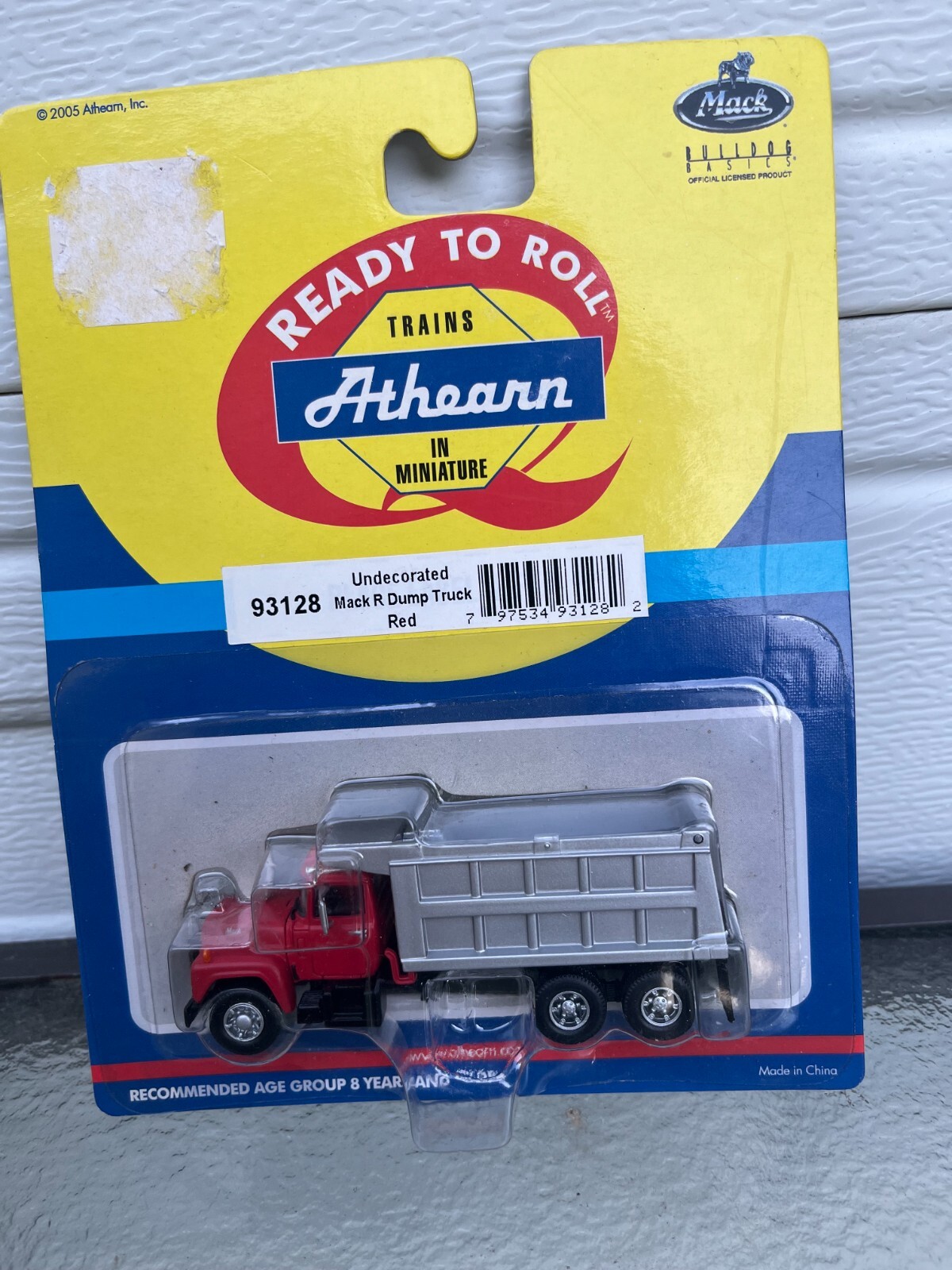 ATHEARN HO 1/87 MACK R DUMP TRUCK RED ORIGINAL QUARRY GRAVEL YARD MOW ...