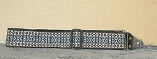 Later 1980's Blue Version of Traditional Pattern Hippie Camera Strap A3077