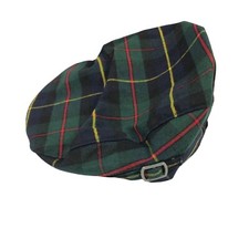 Janie and Jack Boys Newsboy Cap Plaid Green 2T-3