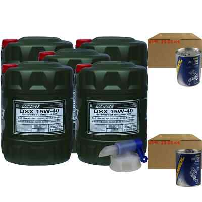 100L Motoröl FANFARO DSX 15W-40 20xMotor Doctor+Motor Flush