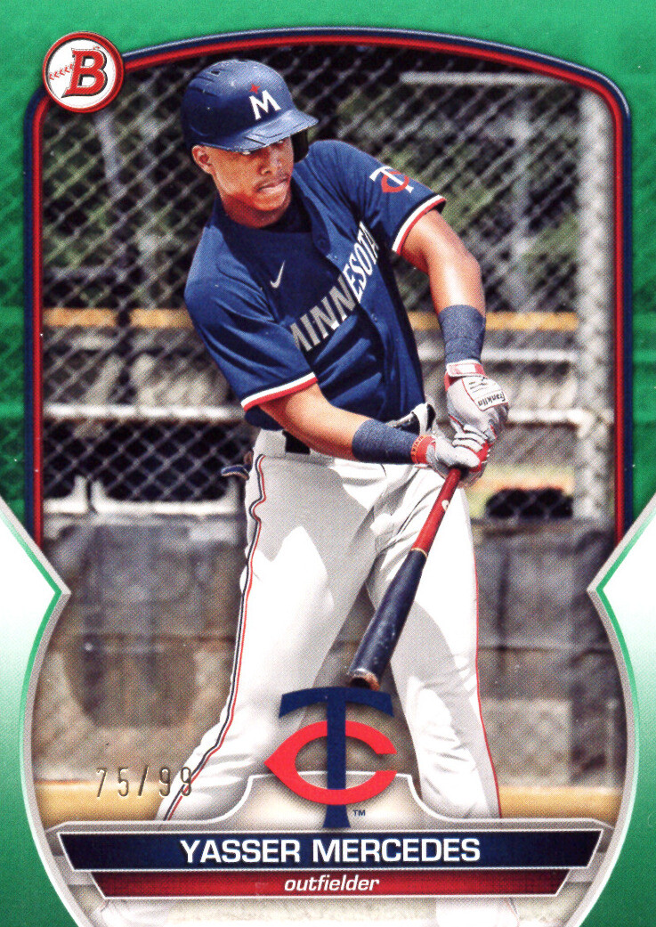 2023 Bowman - Prospects Green #BP-99 Yasser Mercedes /99 (RC) for sale ...