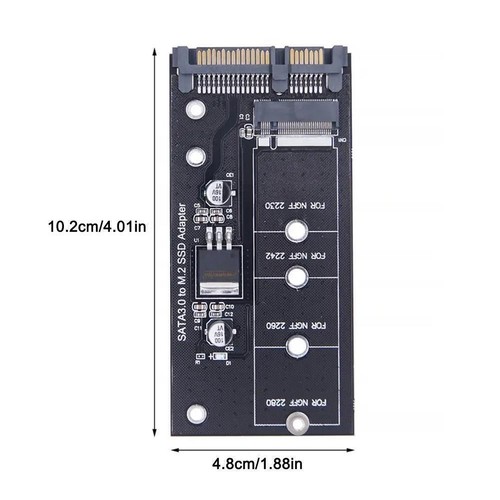 M.2 NGFF to SATA3 Adapter Card M2 NGFF SSD to SATA3 Converter USD Interface ❁UK - Bild 3 von 8