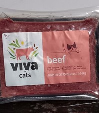 Viva Raw Cat Food Beef Or Chicken 1 LB
