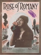 Rose of Romany, 1919, Neil Moret, vintage sheet music